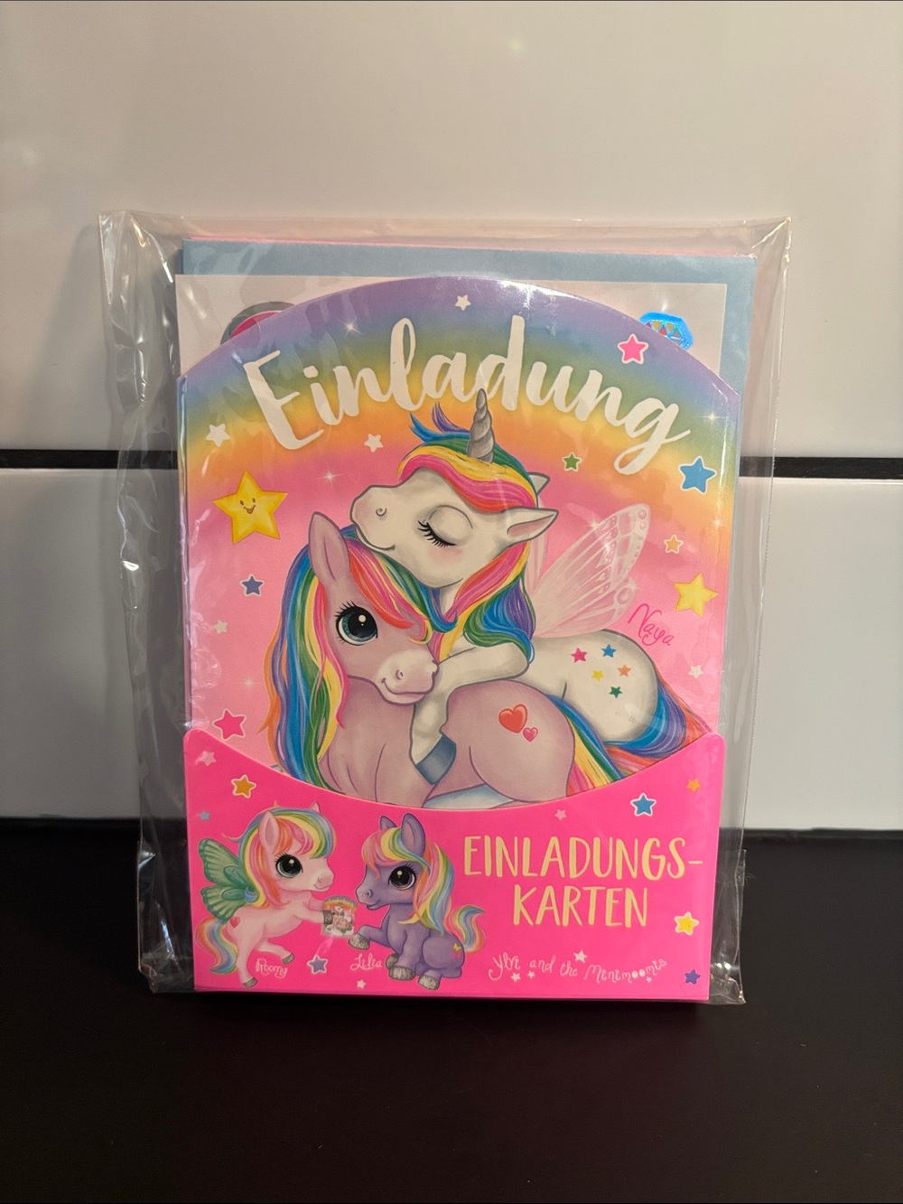 Ylvi and the Minimoomis Unicorn Invitation Cards Set